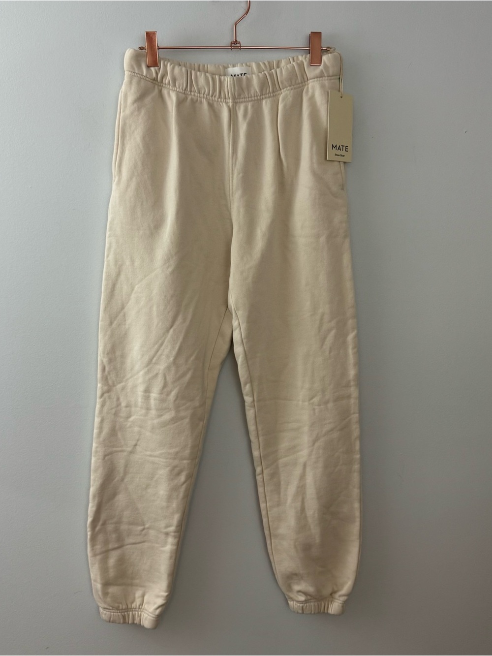 MATE Organic Fleece Relaxed Pocket Sweatpant Size XS NWT!